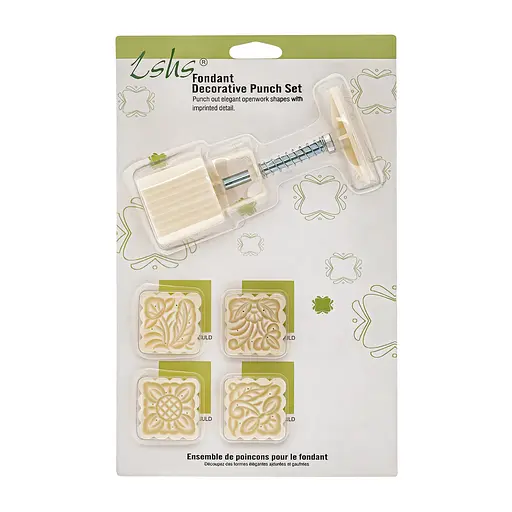 Плунжер кондитерський для печива та мастики квадрат + 4 насадки, Kitchen Master Білий 85917 - фото 3