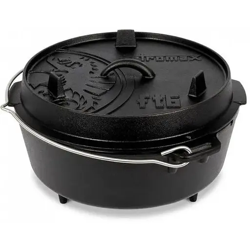 Котел-жаровня чугунная Petromax Dutch Oven ft6 на ножках 5.5 л (1017-ft6)