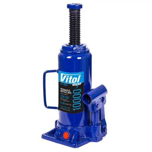 Домкрат гідравлічний телескопічний Vitol 10т 230-460 мм 7 кг в коробці (DB-10004) - фото 3