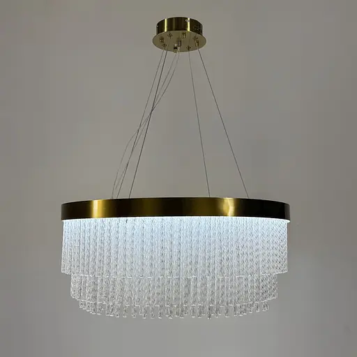 Изысканная подвесная LED люстра в латунном корпусе Ø 60 см Ст. M 221-600 | Line F - фото 8