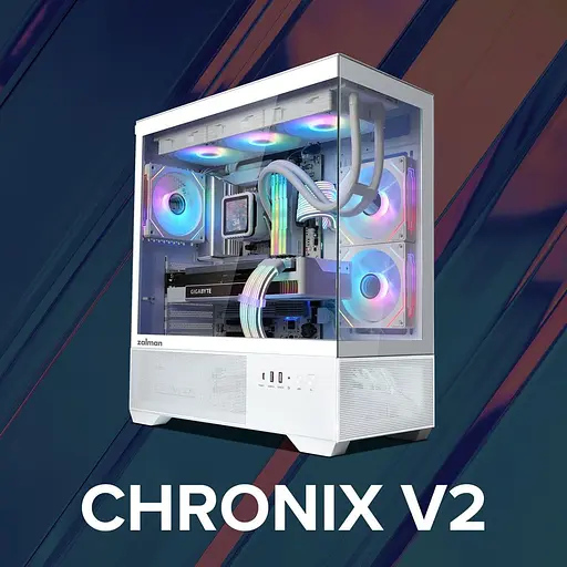 Корпус Zalman Chronix V2 Tempered Glass без БЖ White (CHRONIXV2WHITE) - фото 6