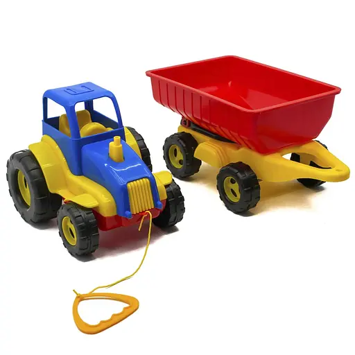 Трактор-каталка з причепом, Максимус, поворотний причеп самоскид