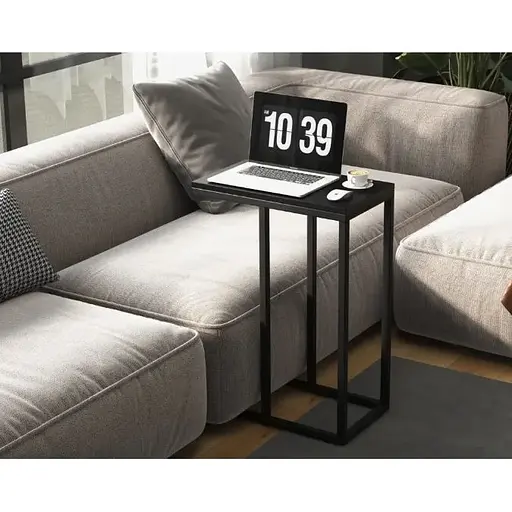 Журнальний столик Costway Vittsjo приставний в стилі Loft чорний - фото 7