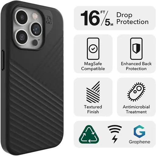 Протиударний чохол Gear4 Denali Snap MagSafe для iPhone 15 Pro Max (6.7") Black 702312719 - фото 5