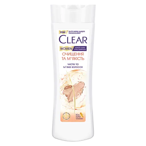 Шампунь для женщин против перхоти Clear Очистка и мягкость 350 мл
