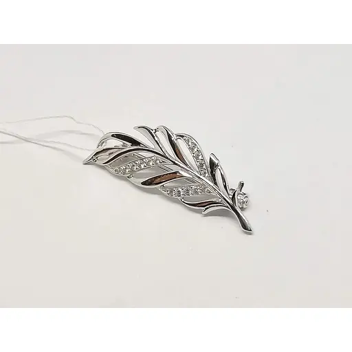 Золота брошка Імперія золота з фіанітами. БШ128БИ - фото 2