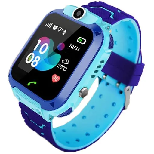 Дитячий розумний годинник Smart Baby Watch Q12 S-5 з SIM-картою кнопкою SOS камерою і GPS Синій