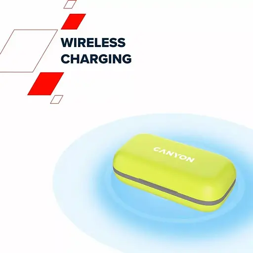 Навушники Canyon TWS OnRun 11 Sport Wireless charge White (CNS-TWS11W) - фото 4