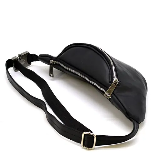 Кожаная мужская сумка на пояс TARWA 14х36х8 см sum0025980 - фото 10