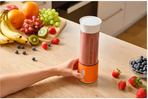 Блендер Sencor портативний для смузі 150Вт чаша-500мл USB-C біло-помаранчевий - фото 9