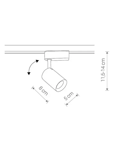 Трековий світильник Nowodvorski 8998 Iris LED 1x7W 4000K 550Lm IP20 чорний - фото 2