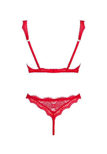 Комплект белья Obsessive Bergamore XS/S (черный) - фото 6