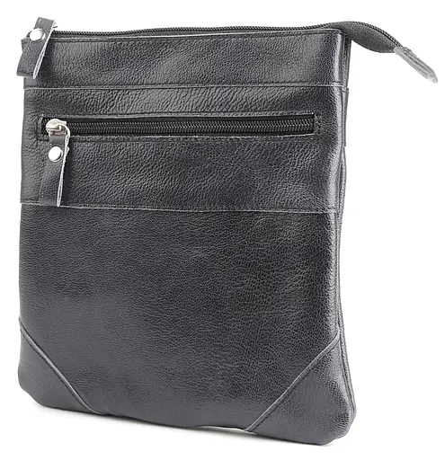 Кожаная мужская сумка SHVIGEL 17х21х1 см sum0015045 - фото 3