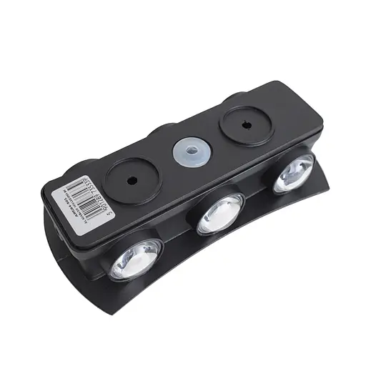 Подсветка фасадная Brille LED 6W WW IP54 BK (AL-614/6) - фото 5