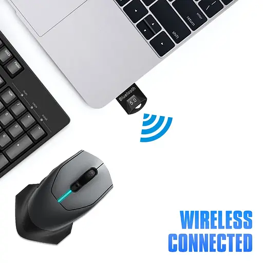Bluetooth-адаптер ESSAGER Mini BT5.0 Adapter Black - фото 5