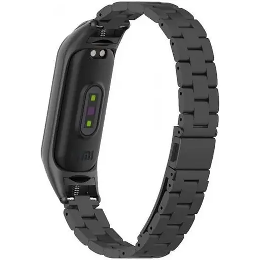 Ремешок Steel Strap Mi Band 7 Черный Matte (20) - фото 1