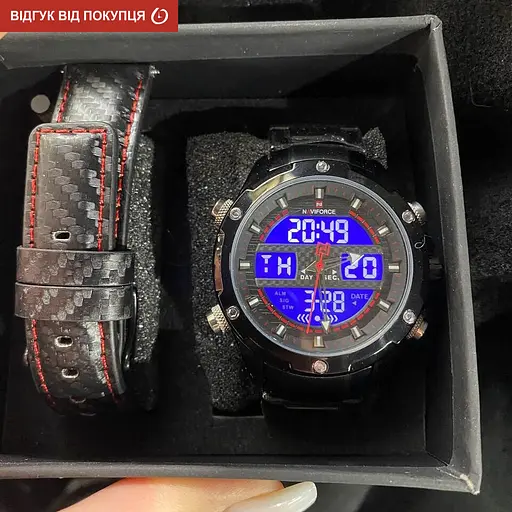Годинник Naviforce Set Present подарочный набор, 2 ремешка - фото 6