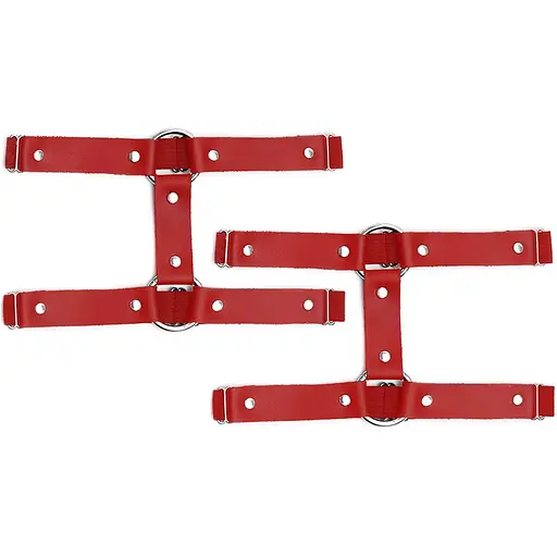 Гартери на ногу із натуральної шкіри Art of Sex - Kristina Leg Garters (2 шт.) - фото 4