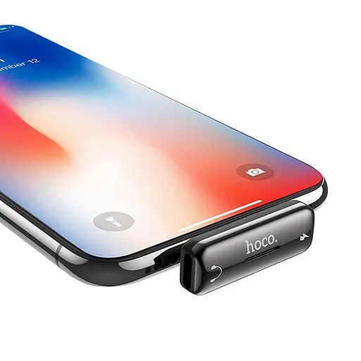 Перехідник Hoco LS27 Dual Lightning Сірий - фото 3