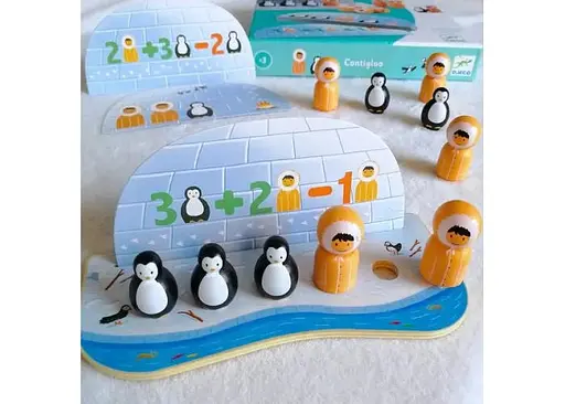Настольная игра Djeco Считай с пингвинами (Contigloo) (DJ01612) - фото 3