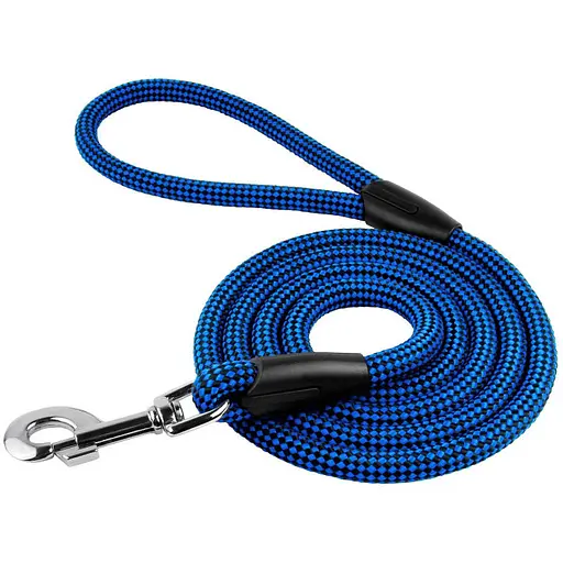 Поводок для собак Barksi Active 183х1.2 см из альпинистского черно-синий - фото 1