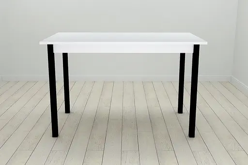 Стіл кухонний Ferrum-decor Маріо 75x120x70 Чорний ДСП Біле 16мм (FRD-106195) - фото 3