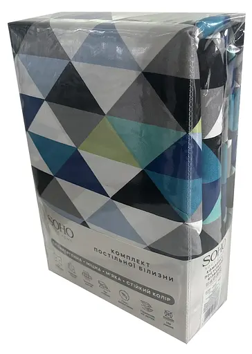 Комплект постільної білизни Двоспальний 180х220 см Geometry SOHO pbe0050828 - фото 3