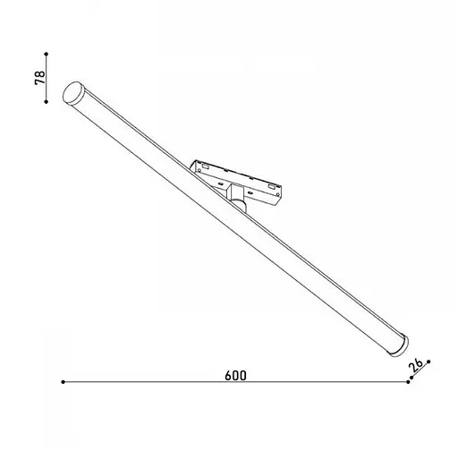 Світильник магнітний трековий KLOODI KDMG-LONGI600 20W 4K BK - фото 2