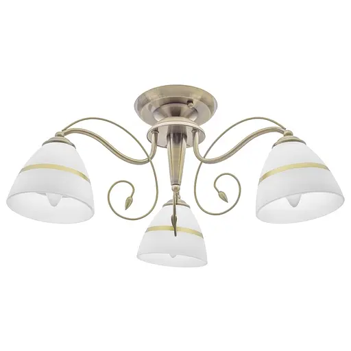 Люстра стельова Brille класична в зал E27 60W BZ (LK-598C/3)