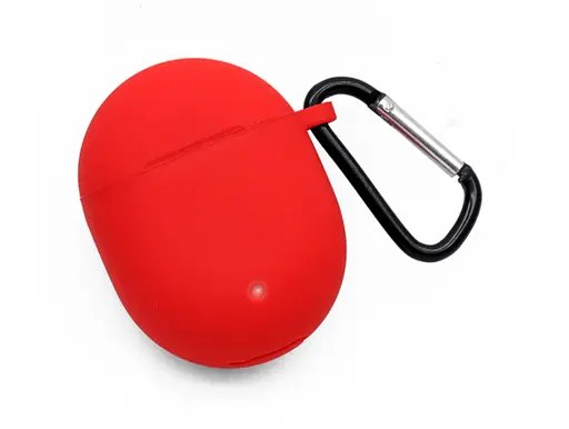 Чохол-накладка DK Silicone Candy Friendly з карабіном для Google Pixel Buds 2 (011407) (red) - фото 3