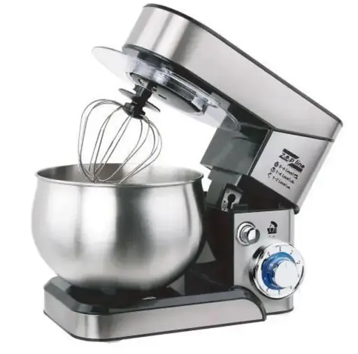 Планетарний міксер тістоміс Zepline ZP-105 з нержавіючої сталі Кухонний комбайн з чашею на 6л потужністю 3500 Вт - фото 4