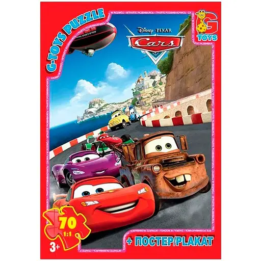 Пазлы детские Тачки Z10218, 70 элементов