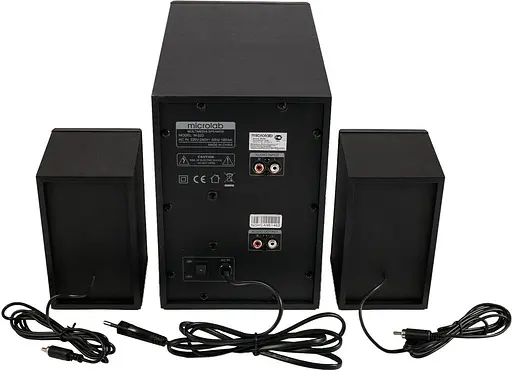 Акустическая система 2.1 Microlab M-223 черная - фото 3
