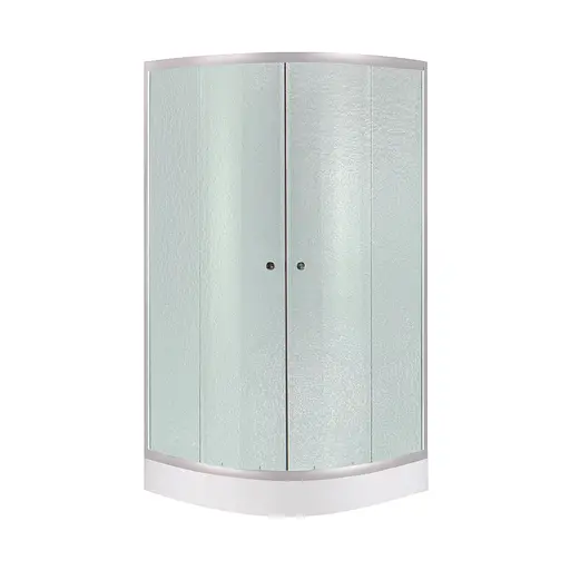 Набор: душевая кабина Lidz Latwa SC80x80.SAT.LOW.FR, стекло Frost 4 мм + поддон Kupala, Универсальная, матовая - фото 1