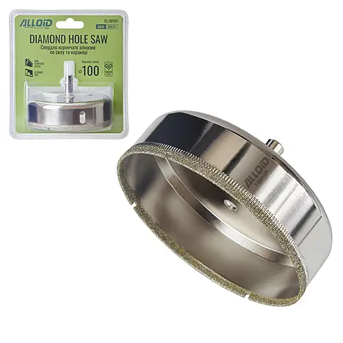 Свердло корончате Alloid Building Tools алмазне по склу та кераміці 100 мм (GS-50100) - фото 2