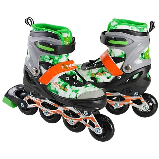 Дитячі ролики Extreme Motion RL2430 колеса що світяться зелені