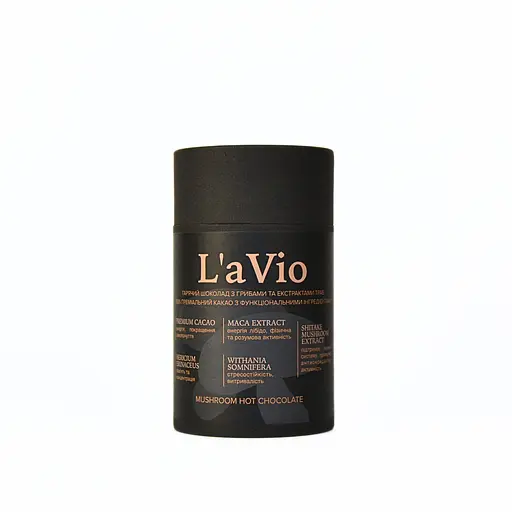 Горячий шоколад L'aVio с грибами и экстрактами трав 200 г - фото 1