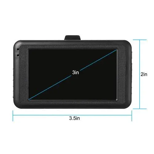 Автомобильный видеорегистратор 626-2 LCD экран 3" Angel Lens 1080P Full HD металлический корпус - фото 2