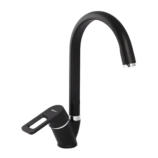 Змішувач для кухні Zerix Z5130-6 black ZX0356 Чорний матовий - фото 1