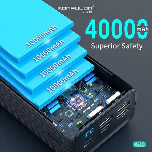 Повербанк Konfulon A21S 40000 mAh (26194) - фото 9