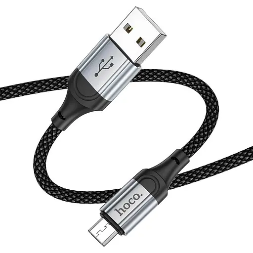 Дата кабель Hoco X102 Fresh USB to MicroUSB (1m) Black - фото 4