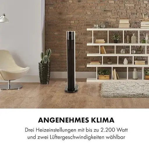 Тепловентилятор колонный Klarstein Hightower heat deluxe до 20 м² (10032777) - фото 8