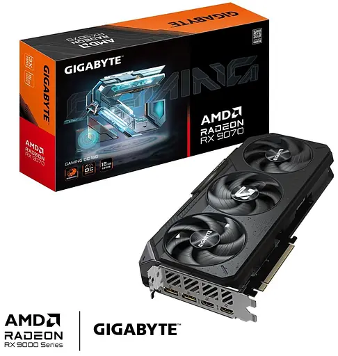 Видеокарта Gigabyte AMD Radeon RX 9070 16GB GAMING OC (GV-R9070GAMING OC-16GD) (GDDR6, 256 bit, PCI-E v5.0 x16) - фото 10
