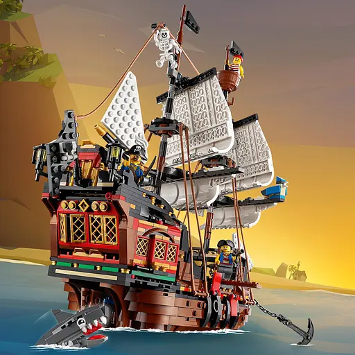 Уценка. Конструктор LEGO Конструктор LEGO Creator 3 v 1 Пиратский корабль 1264 деталей (31109) - фото 8
