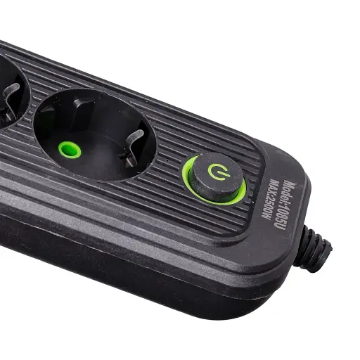 Мережевий фільтр-подовжувач Yiwu HP-5-13MF EURO 1085U 2,8 м  4 розетки 3 USB чорний  - фото 7