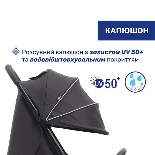 Прогулянкова коляска Chicco Goody Xplus чорна (87040.31) - фото 6
