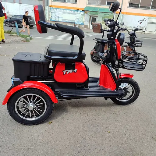 Електроскутер Триколісний Crosser TR1 Pro (1000W, 72V, 20Ah) Червоний - фото 5
