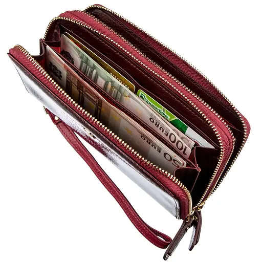 Женский кожаный кошелек-клатч ST Leather 9х19х4 см acs0015897 - фото 3