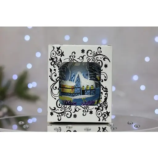 Ялинкова прикраса Санта Шоп Пейзаж симфонія №16 скло (4820001005363) - фото 5