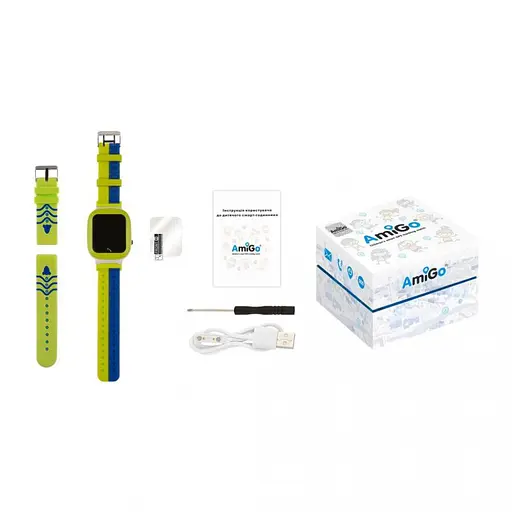 Детские умные часы Amigo GO004 Splashproof Camera+LED Green - фото 4
